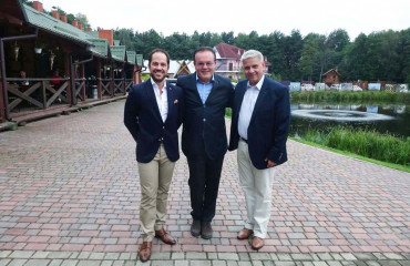 Michael Ruiss, Rector Prof. Dr. Igor Kotsan, Eastern European National University, Prof. Dr. Leszek Korporowicz, Jagiellonian University