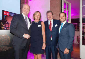 Bürgermeister Uwe Becker, Union Club-Präsidentin Barbara von Stechow, Nikolaus Freiherr von Verschuer, Michael Ruiss,