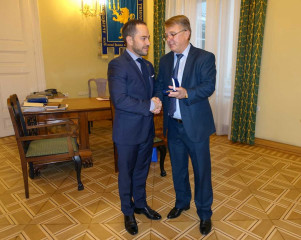 Michael Ruiss, Rector Prof. Dr. Volodymyr Melnyk (Nationale Iwan-Franko-Universität Lviv)